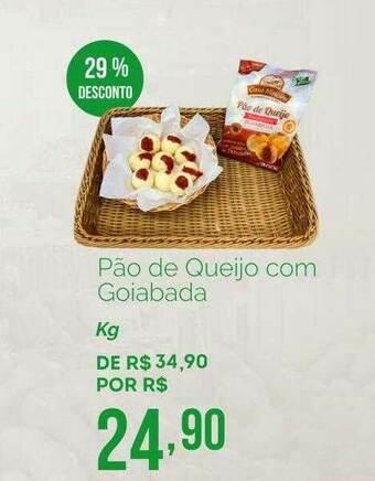 Oba Hortifruti Pão De Queijo Com Goiabada 29% Desconto oferta