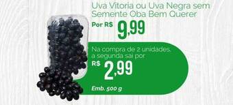 Oba Hortifruti Uva Vitoria Ou Uva Negra Sem Semente Oba Bem Querer oferta