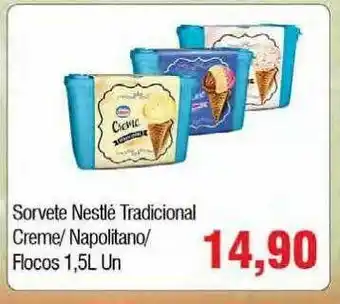 Spani Atacadista Sorvete Nestlé Tradicional Creme Napolitano oferta