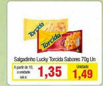 Spani Atacadista Salgadinho Lucky Torcida Sabores oferta