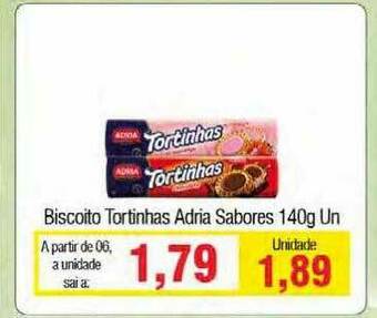 Biscoito Tortinhas Adria Sabores
