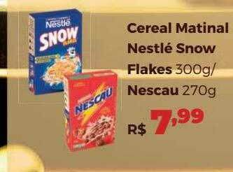 Villarreal Supermercados Cereal Matinal Nestlé Snow Flakes Nescau oferta