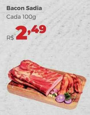 Villarreal Supermercados Bacon Sadia oferta