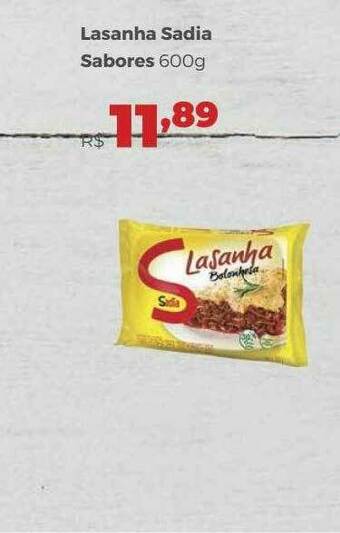 Villarreal Supermercados Lasanha Sadia Sabores oferta