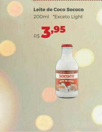 Leite De Coco Sococo Exceto Light