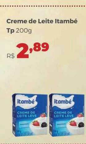 Villarreal Supermercados Creme De Leite Itambé oferta