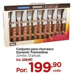 Carrefour Conjunto para churrasco Dynamic Tramontina oferta