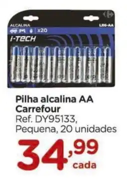 Carrefour Pilha alcalina AA Carrefour oferta