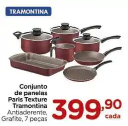 Carrefour Conjunto de panelas Paris Texture Tramontina oferta