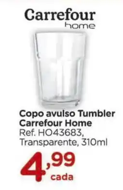 Carrefour Copo avulso Tumbler Carrefour Home oferta