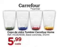 Carrefour Copo de vidro Tumbler Carrefour Home oferta