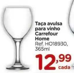Carrefour Taça avulsa para vinho Carrefour Home oferta