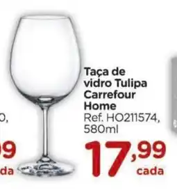 Carrefour Taça avulsa para vinho Carrefour Home oferta