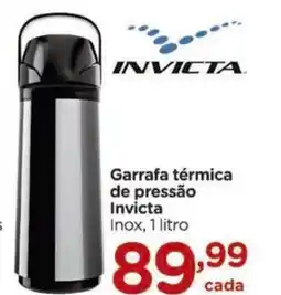 Carrefour Garrafa térmica de pressão Invicta Inox, oferta