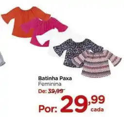 Carrefour Batinha Paxa Feminina oferta