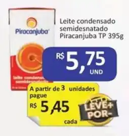 Paulistão Supermercados Leite condensado semidesnatado Piracanjuba TP oferta
