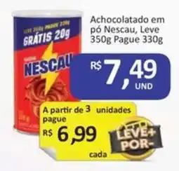 Paulistão Supermercados Achocolatado em pó Nescau, oferta