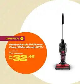Casa e Vídeo Aspirador de Pó Power Clean Philco Preto 127V oferta