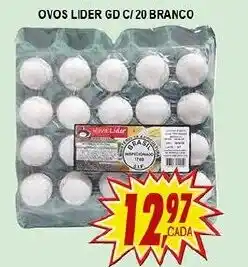 Kaçula Supermercados Ovos lider gd c/20 branco oferta
