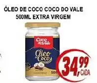 Kaçula Supermercados Óleo de coco coco do vale extra virgem oferta