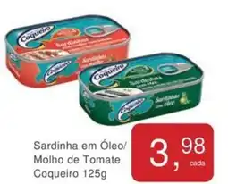 Mineirão Atacarejo Sardinha em Óleo/ Molho de Tomate Coqueiro oferta