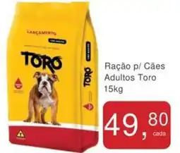 Mineirão Atacarejo Ração p/ Cães Adultos Toro oferta