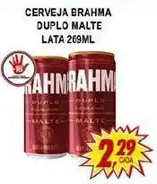 Kaçula Supermercados Cerveja brahma duplo malte lata oferta