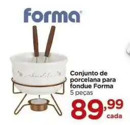 Carrefour Conjunto de porcelana para fondue Forma oferta