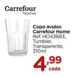 Carrefour Copo avulso Carrefour Home oferta