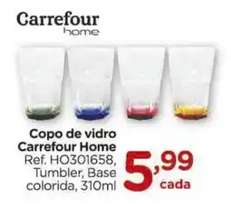 Carrefour Copo de vidro Carrefour Home oferta