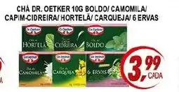 Kaçula Supermercados Chá dr. oetker 10g boldo/ camomila/ capim-cidreira/hortela/ carqueja/ 6 ervas oferta