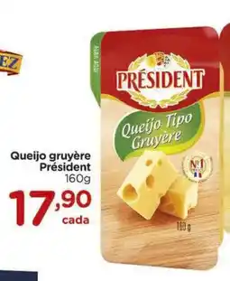 Carrefour Queijo gruyère Président oferta