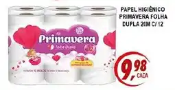 Kaçula Supermercados Papel higiênico primavera folha dupla 20m c/ 12 oferta