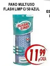 Kaçula Supermercados Pano multiuso flash limp c/50 azul oferta