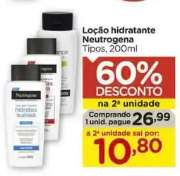 Carrefour Loção hidratante Neutrogena Tipos, oferta