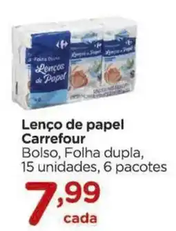 Carrefour Lenço de papel Carrefour oferta
