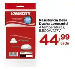 Carrefour Resistência Bella Ducha Lorenzetti 4 temperaturas, 5.500W,127V oferta