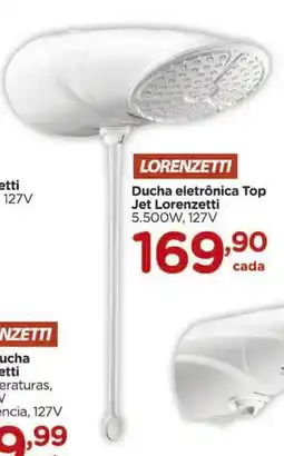 Carrefour Ducha eletrônica Top Jet Lorenzetti 5.500W, 127V oferta