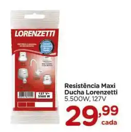 Carrefour Resistência Maxi Ducha Lorenzetti 5.500W, 127V oferta