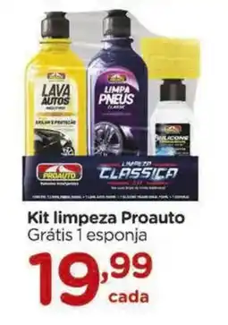 Carrefour Kit limpeza Proauto Grátis 1 esponja oferta