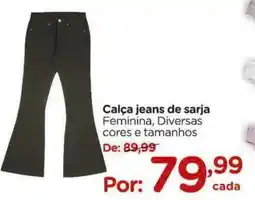 Carrefour Calça jeans de sarja oferta