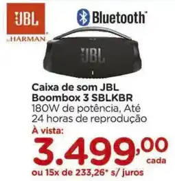 Carrefour Caixa de som JBL Boombox 3 SBLKBR oferta