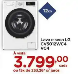 Carrefour Lava e seca LG CV5012WC4 VC4 oferta