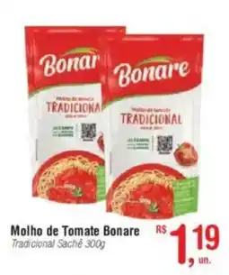 Fort Atacadista Molho de Tomate Bonare Tradicional Sachê oferta