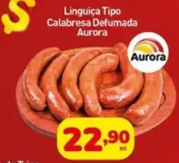 Rede Bom Lugar Linguiça Tipo Calabresa Defumada Aurora oferta