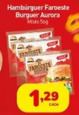 Rede Bom Lugar Hambúrguer Faroeste Burguer Aurora Misto oferta