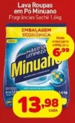 Rede Bom Lugar Lava Roupas em Pó Minuano Fragrâncias Sache oferta