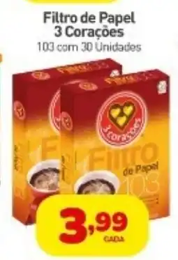 Rede Bom Lugar Filtro de Papel 3 Corações oferta