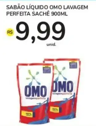 Sabao Liquido Omo Lavagem Perfeita sache 900ml