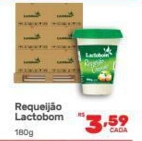 Supermercados Condor Requeijao Lactobom 180g oferta